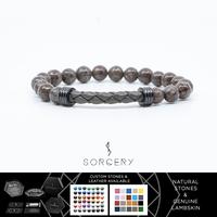Gambar SORCERY Bracelet 18K REALGOLD Gelang Kulit Pria Wanita-Osiris33 - Silver, Cantumkan Warna dari Sorcery Kab. Tangerang 1 Tokopedia