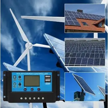 Solar Charge Controller PWM Panel Tenaga Surya 10A-60A / 12v - 24v 1