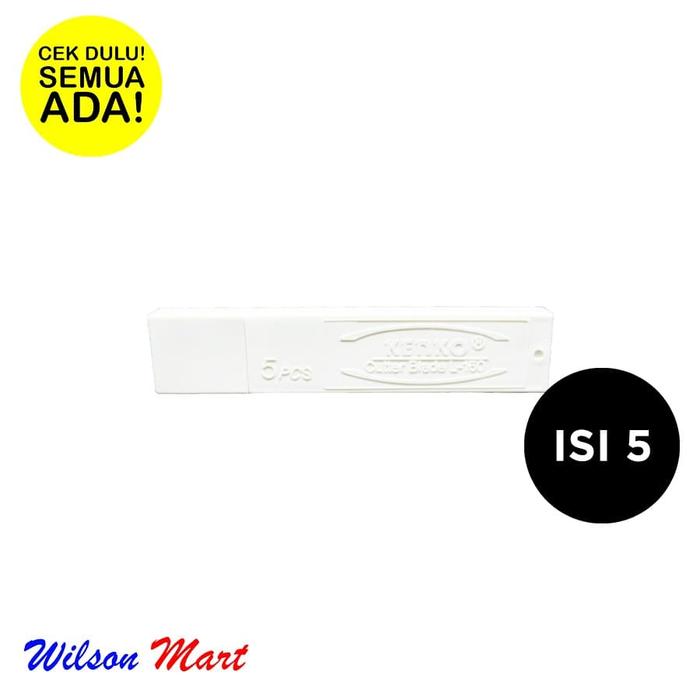 Gambar KENKO CUTTER BLADE L-150 ISI 5 PCS dari Wilson Mart Kota Administrasi Jakarta Barat Tokopedia