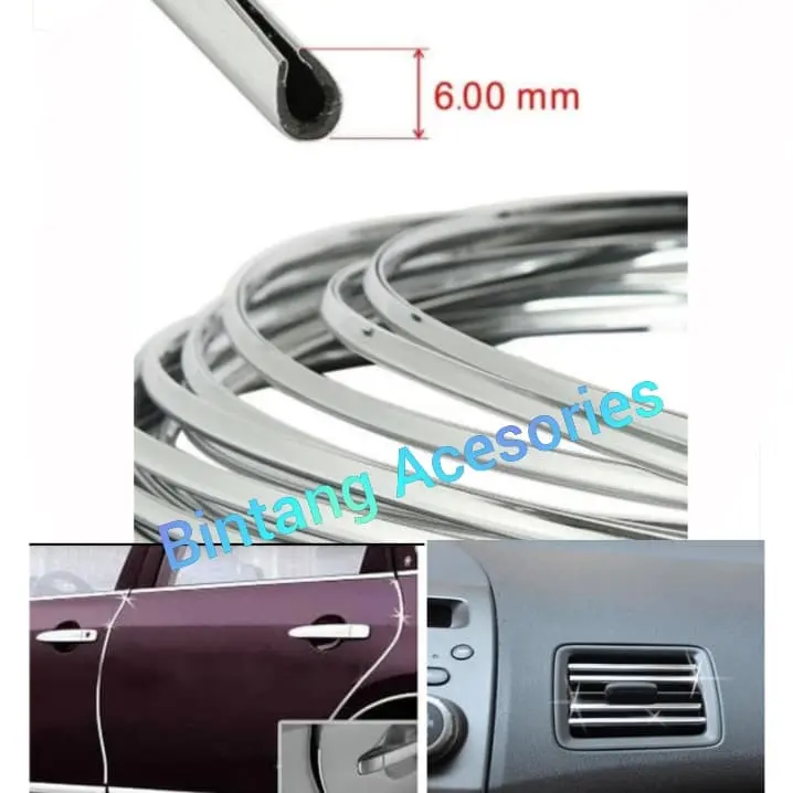Lis Pintu Karet Dekorasi Mobil SUZUKI XL7 Model Chrome