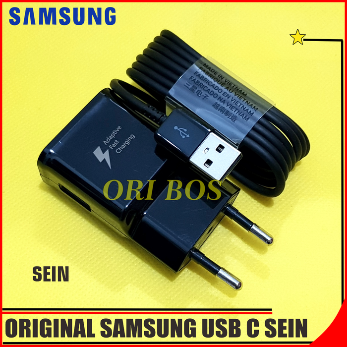 Gambar Charger Samsung Galaxy A20 A30 Fast Charging Type C ORIGINAL 100% SEIN dari Ori Bos Kota Administrasi Jakarta Pusat Tokopedia