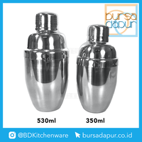 Gambar Cocktail Shaker Stainless Steel / 350 ml, 530 ml - 350 ml dari Bursa Dapur Mall Kota Administrasi Jakarta Barat 1 Tokopedia