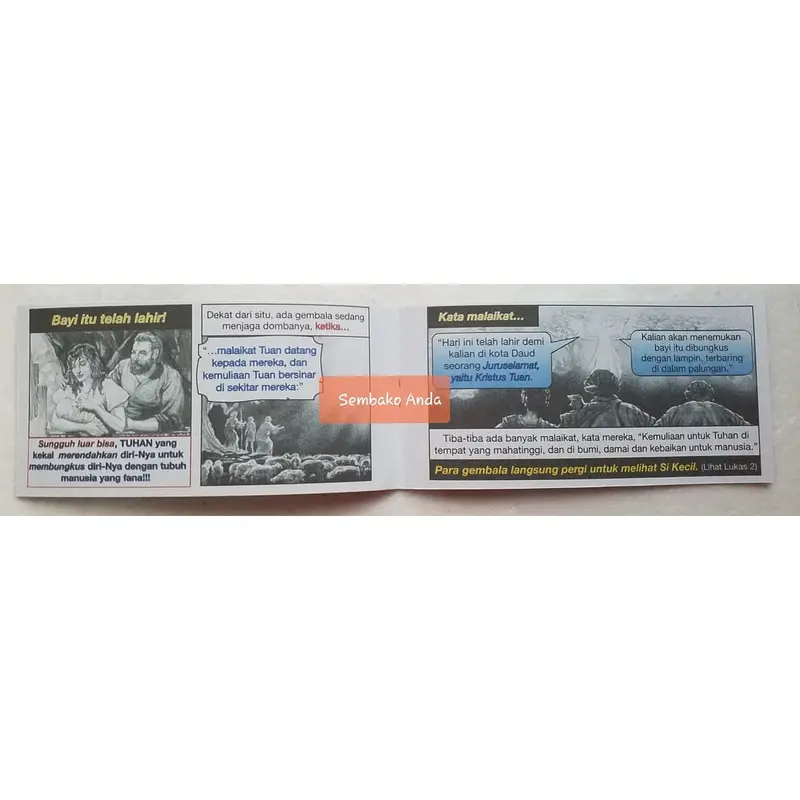 Kisah Teragung Yang Pernah Ada. Traktat Komik Penginjilan. Natal. 1