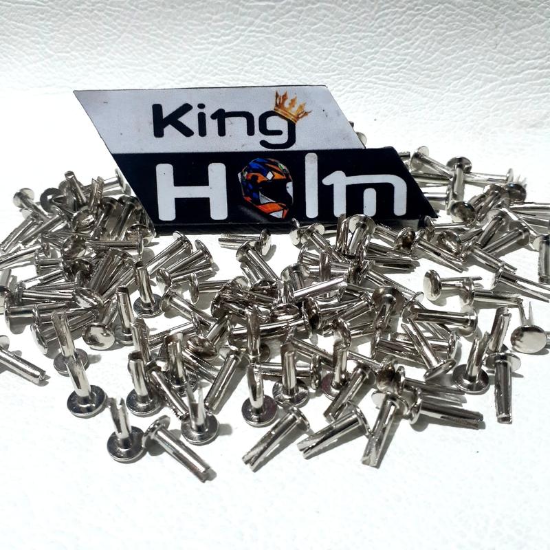 Paku Belah Rivet Paku untuk Pemasangan Tali Helm Plus Ring 4pcs Cocok ...