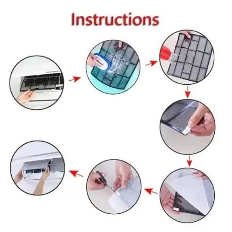Filter Hepa lembaran PM 2.5 68x30cm utk Air purifier,AC,Vaccum cleaner 3