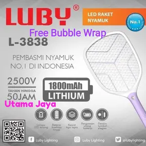 Raket Nyamuk Charge Cas Luby 3838
