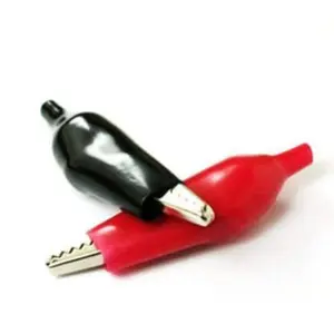 CAPIT BUAYA JEPIT AKI KECIL / SMALL ALLIGATOR CLIP (MERAH HITAM)