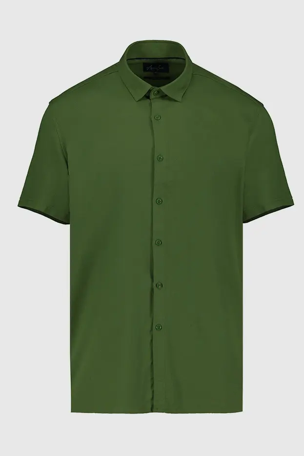 BASIC SHORT SLEEVES SHIRT (GREEN)