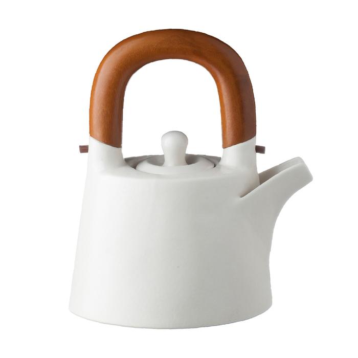 Gambar Teapot / Teko Teh / Ceret Teh / Teko Kopi Jenggala Bruka 600 ml Putih dari Jenggala Keramik Bali Kab. Badung Tokopedia