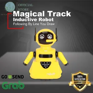 Mainan robot interaktif anak robot yang dapat mengikuti garis