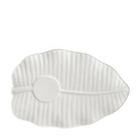 Gambar Saucer / Tatakan Cangkir Jenggala Banana Leaf 20 x 13 x 2 cm Putih dari Jenggala Keramik Bali Kab. Badung 2 Tokopedia