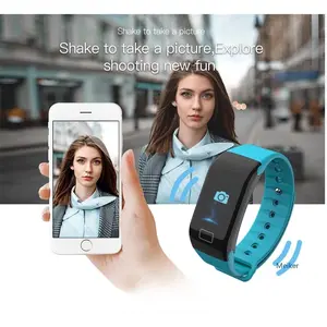 EKG Monitor Pelacak Kebugaran Gelang Jam Tangan Pintar