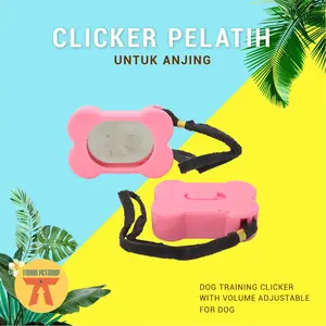 ALAT MELATIH Anjing DOG TRAINING CLICKER WITH VOLUME ADJUSTABLE