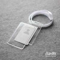 Gambar Bantex Transparent ID Card Holder Lanyard Potrait #8868 - Clear dari BMS Stationery Makassar Kota Makassar 4 Tokopedia