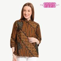 Gambar Baju Blouse Batik Wanita Modern Nona Rara, Viva Sogan T0348 dari Nona Rara Batik Kota Administrasi Jakarta Timur 1 Tokopedia