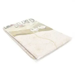 Krishome Taplak Meja Motif Dengan Tepi Bergelombang-10039615