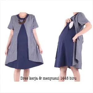 Dress Kerja & Menyusui 1448-A