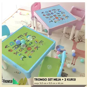 Tromso Set Meja Belajar plus Dua Kursi / Children Table and Chairs Set