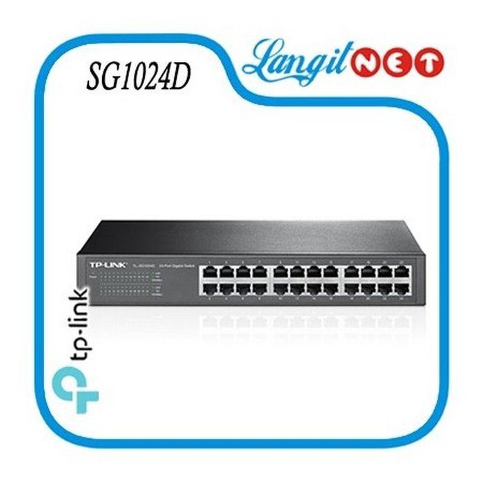 Gambar TP-LINK SWITCH 24 PORT GIGABITE SG1024D DESKTOP RACKMOUNT dari Langitnet Network Kab. Sidoarjo Tokopedia