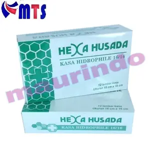 Kasa Steril HEXA HUSADA Kasa Hidrofil 16 x 16 cm Onemed Box isi 12 lbr