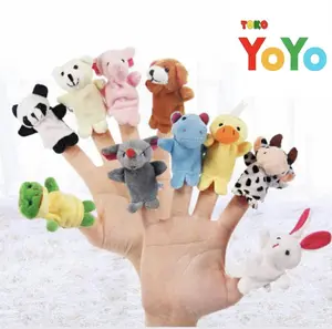 Boneka jari tangan hewan / finger animal isi 10 pcs / mainan
