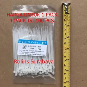 kabel ties 10cm Putih 100mm kabel tis 10 cm isi 100