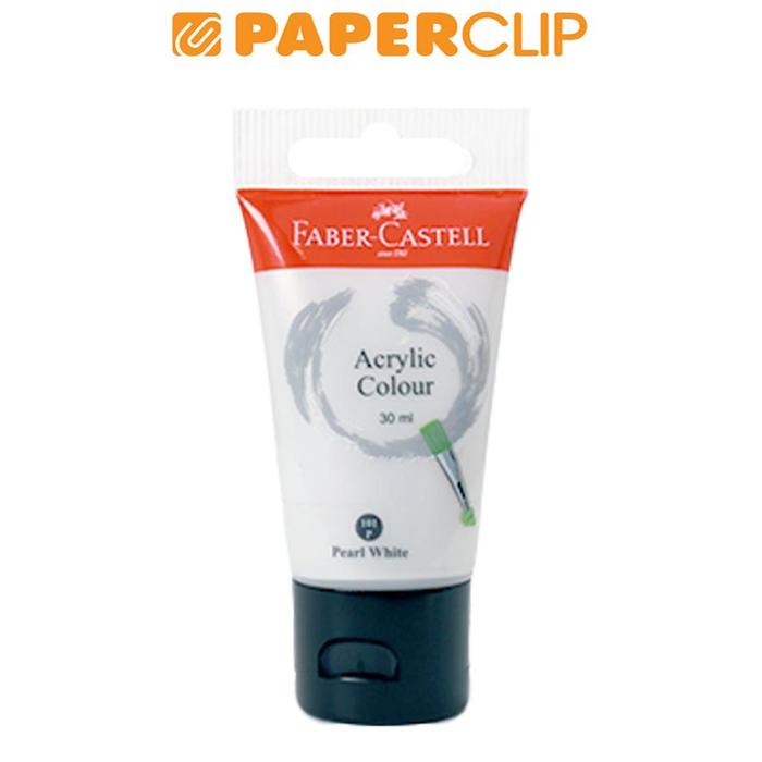 Gambar ACRYLIC COLOR FABER CASTELL 373601 30ML PEARL WHITE dari Paperclip Indonesia Kota Administrasi Jakarta Selatan Tokopedia