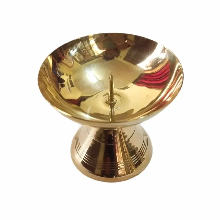 Termurah Tempat Lilin Kuningan Motif Parabola 03 / Candle Holder