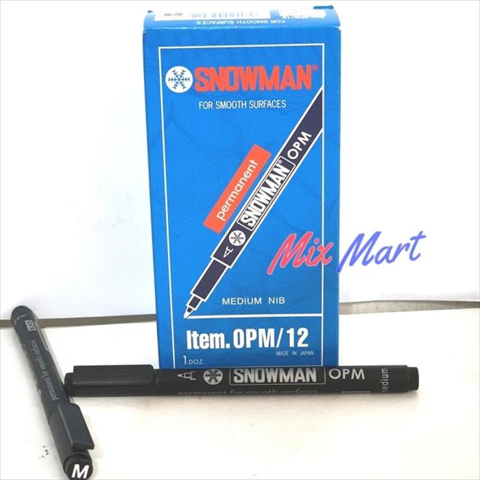 Gambar OHP Pen Snowman OPM / 12 Medium proyektor mika hitam dari MixmartOfficial Kota Administrasi Jakarta Utara Tokopedia