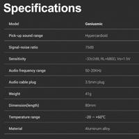 Gambar Godox Geniusmic Ultracompact Smartphone Microphone dari DOSS Camera & Gadget Kota Administrasi Jakarta Pusat 5 Tokopedia
