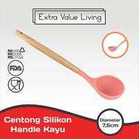 Gambar CYPRUZ Sendok Sayur Silikon Ladle Abu Gagang Kayu EVL-AM-0932-AU-LAD - Hijau dari Extra Value Living Kota Administrasi Jakarta Barat 5 Tokopedia