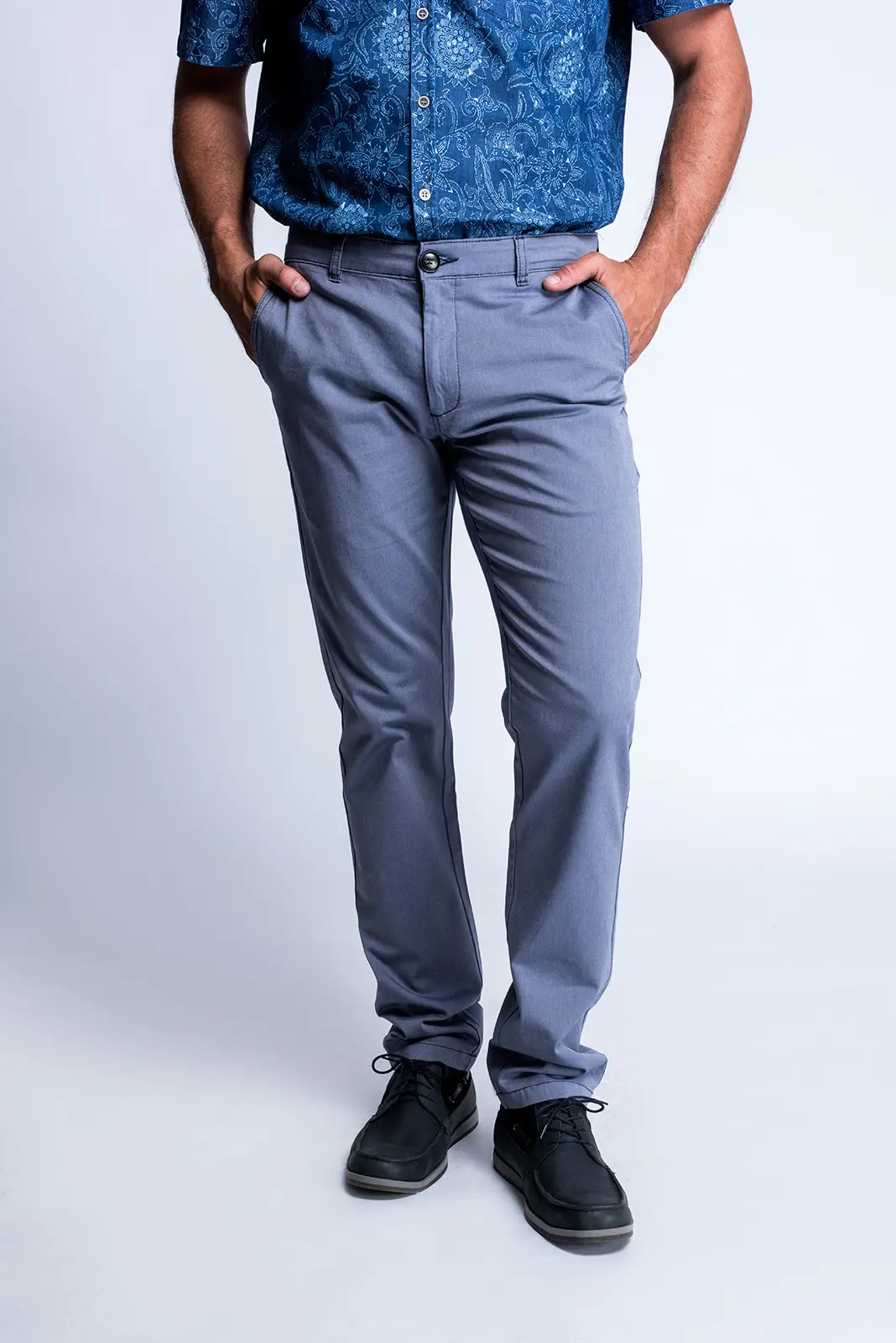 SLIM FIT FORMAL PANTS (BLUE)