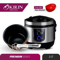 Gambar RICE COOKER KIRIN KRC 390 Rice Cooker 3in1 Kapsitas 2 Liter PANCI KERAMIK - HITAM dari TOKO JAWA ELECTRIK Kota Administrasi Jakarta Timur 4 Tokopedia