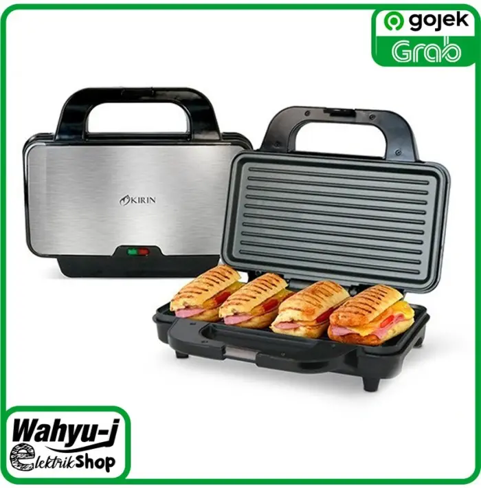 Sandwich Toaster /Grill Pan Anti Lengket KIRIN KST-180 - SUPER PREMIUM