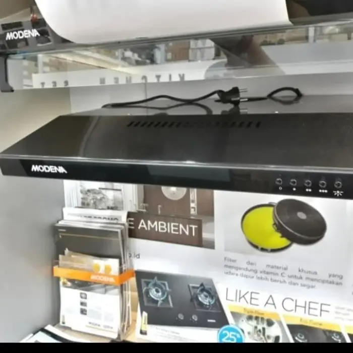 MODENA PX6001 Slim Cooker Hood Penghisap Asap Dapur Black