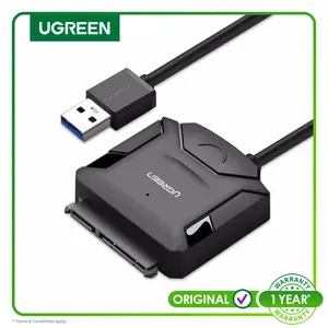 Ugreen USB3.0 to SATA Hard Drive Converter Cable - 20611