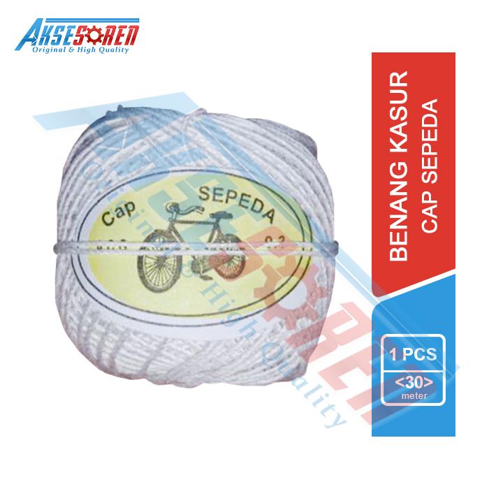 Gambar Benang Kasur Putih Cap Sepeda / Tali Bol Tukang Bangunan [1 Gulung] dari Aksesoren Kab. Indramayu Tokopedia