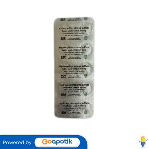 HYDROXYCHLOROQUINE SULFATE IMEDCO 200 MG STRIP 10 TABLET
