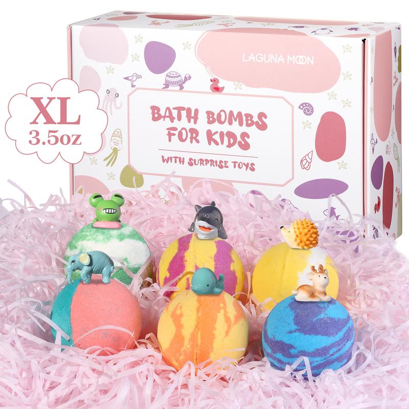 LAGUNAMOON 6PCS Mini Scented Bath Bombs Fizzes Aromas Gift Bath Bombs…