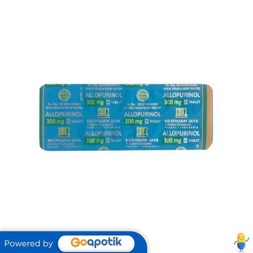 ALLOPURINOL HEXPHARM 300 MG STRIP 10 TABLET