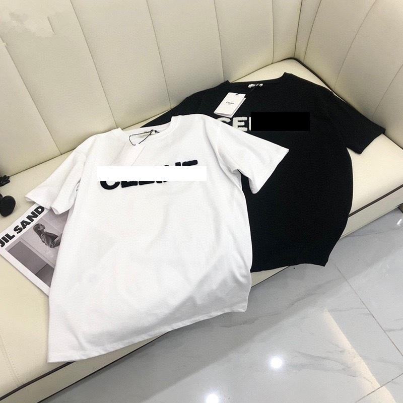 Áo thun hình thêu chữ Ci.line cotton 100% D4