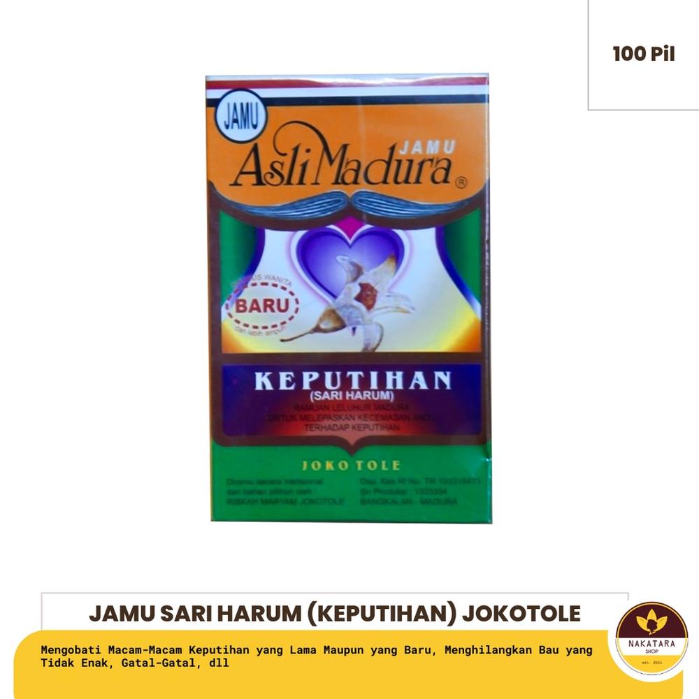 JAMU SARI HARUM KEPUTIHAN ISI 100 PIL ASLI MADURA