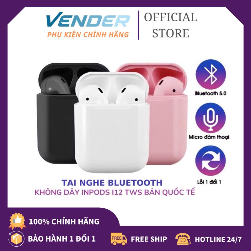 Tai nghe bluetooth không dây Inpods i12 TWS nút cảm ứng âm thanh HIFI…