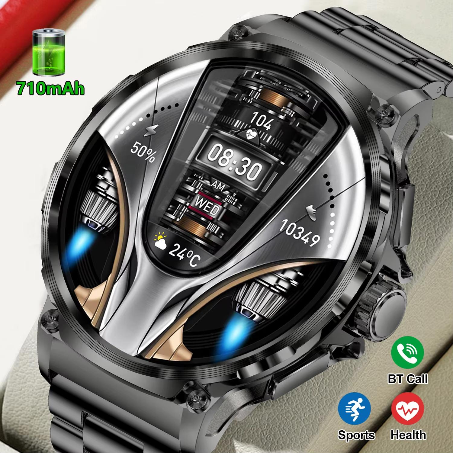 2025 New Men GPS Track Smart Watch 1.85-inch Ultra HD Screen 710 Mah Large Battery Sport Fitness Bluetooth Call Smartwatch gift