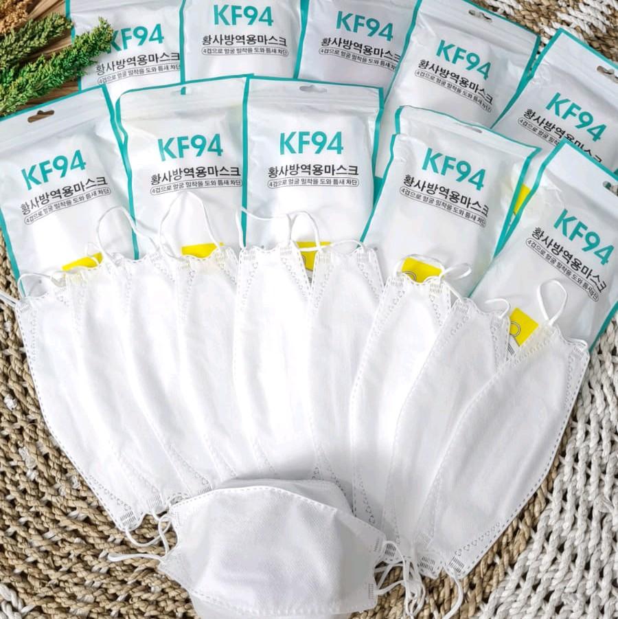 PAKET MASKER KF94 20RB AN DAPAT 10 PACK / 100 PCS - 10 HITAM