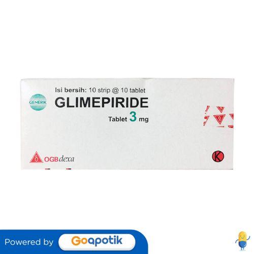GLIMEPIRIDE OGB DEXA MEDICA 3 MG BOX 100 TABLET
