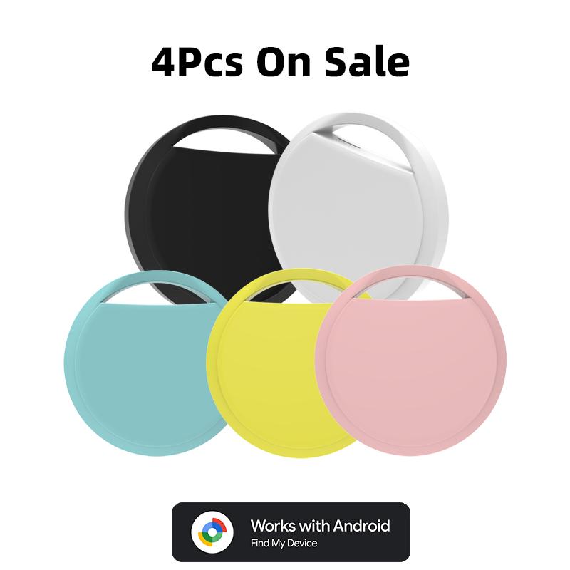 4pcs Bluetooth GPS Tracker for Android Phones Work With Google Find My App Key Finder Pet Smart Tag for Xiaomi Samsung Tenco