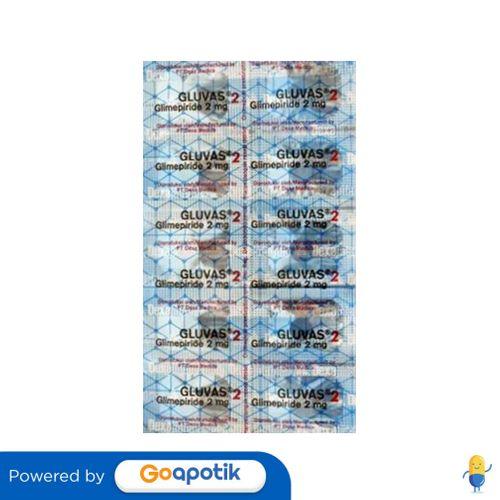 GLUVAS 2 MG STRIP 10 TABLET