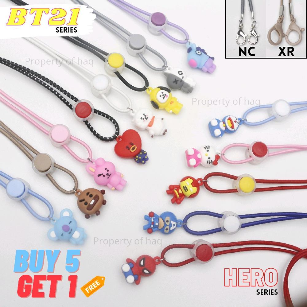 Tali Masker BT21 BENSKAN / Konektor Masker BTS / Strap Masker BT 21 - KOYA XR
