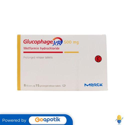 GLUCOPHAGE XR 500 MG BOX 120 TABLET